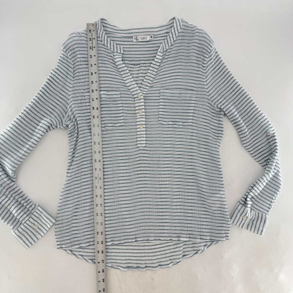 Carve Designs Lightweight Striped Top, Perfect for summer beach & lake evenings! - Picture 10 of 11